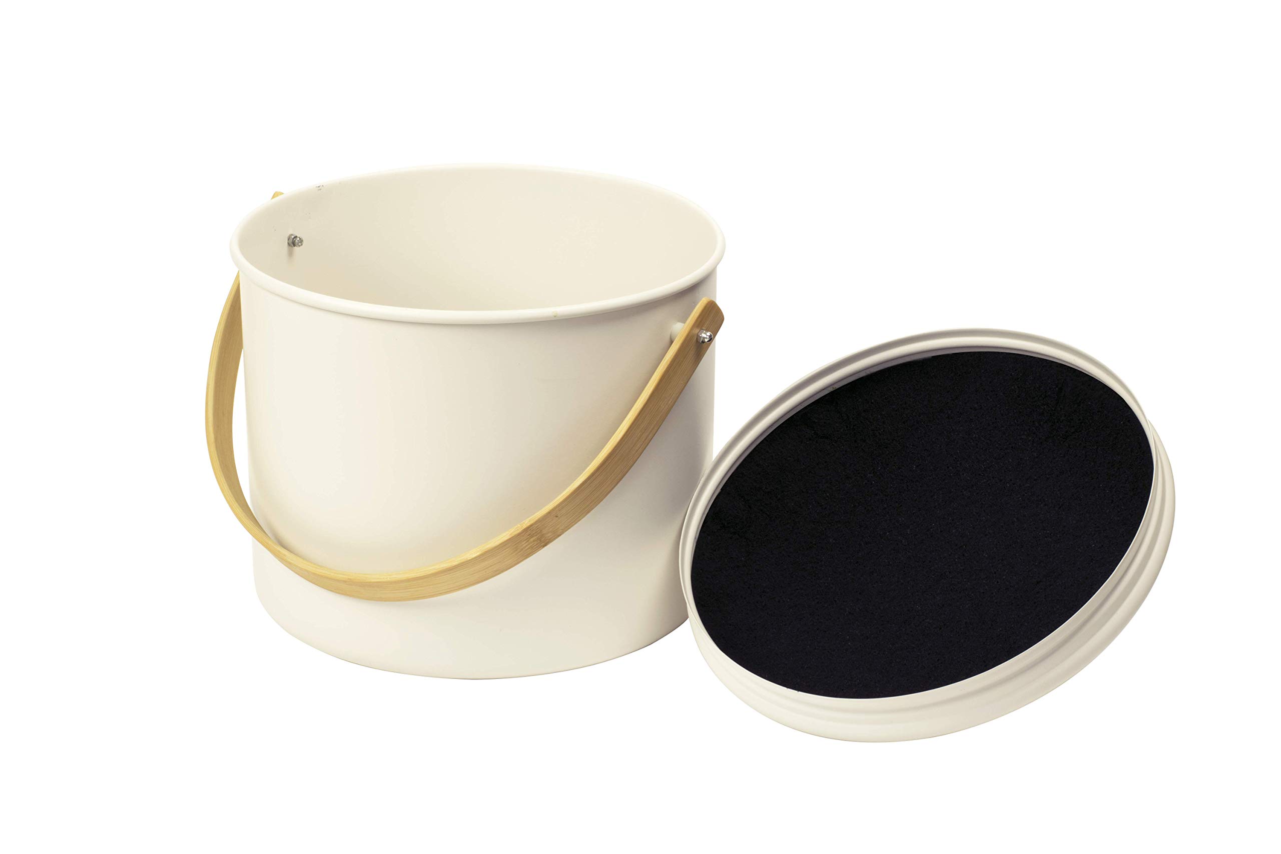 Pebbly Compost Bin 7L - Cream