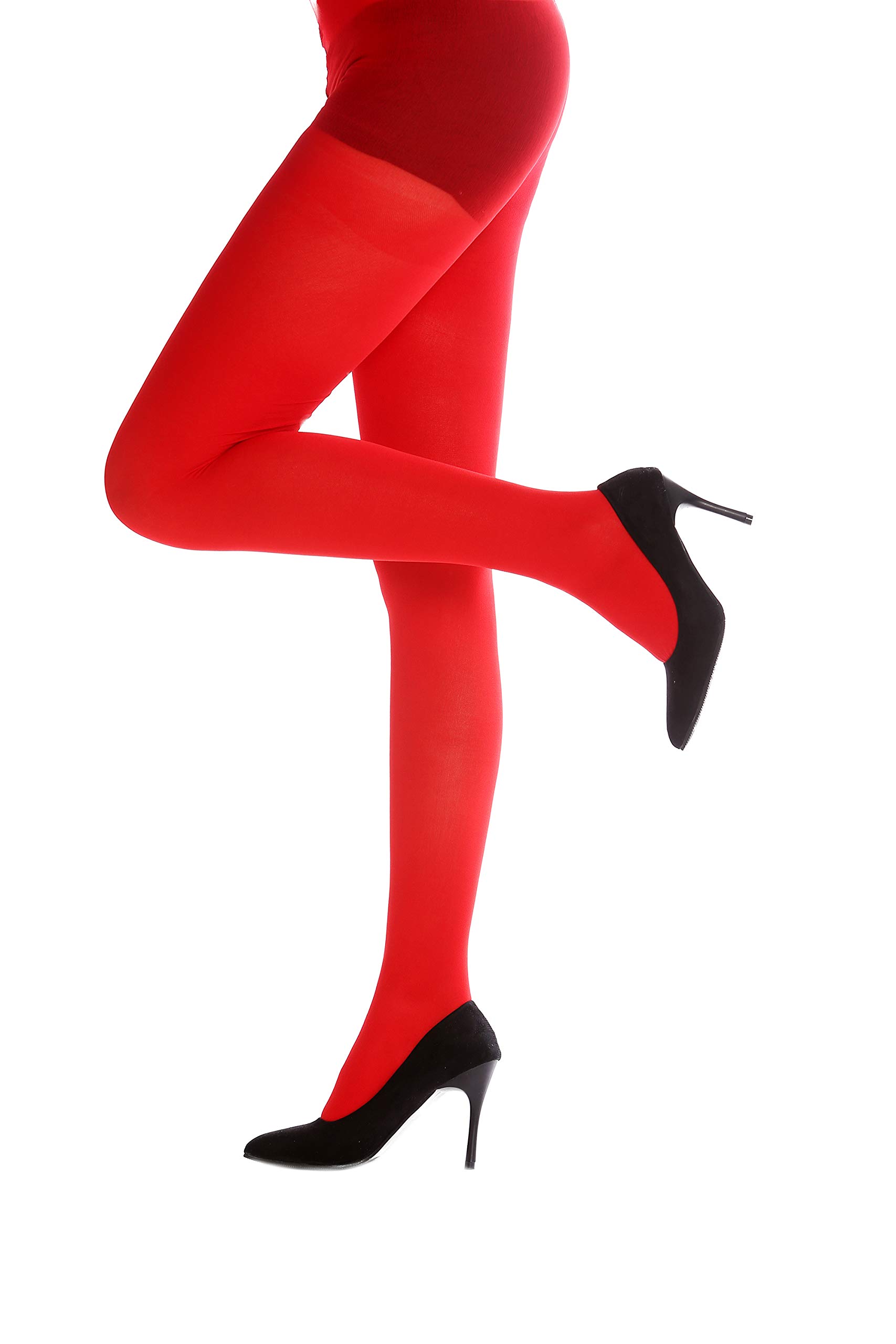 DRESS ME UP - WZ-012R Pantyhose Tights Costume Halloween elastic red S/M