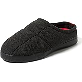 Dearfoams mens Memory Foam Indoor Outdoor House Slipper - Brayden Clog - Gifts for Men