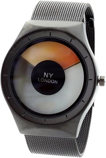 NY Londres Reloj de Pulsera para Hombre, Negro, Naranja, LED ...