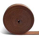 1 Pcs Faux Leather Fabric Strip, 0.59 Inch Wide 78 Inches Long, Single Sided Vegan Leather Strips Flat Leather Cord for DIY Craft, Belts, Garment Making Lacing, Straps (Dark Brown)