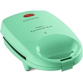 Nostalgia MyMini Personal Sandwich Maker, Nonstick Panini Press, Pizza Pockets, Quesadillas, Mint Green