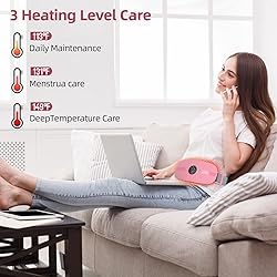 Portable Cordless Heating Pad, Heating Pads with 3
