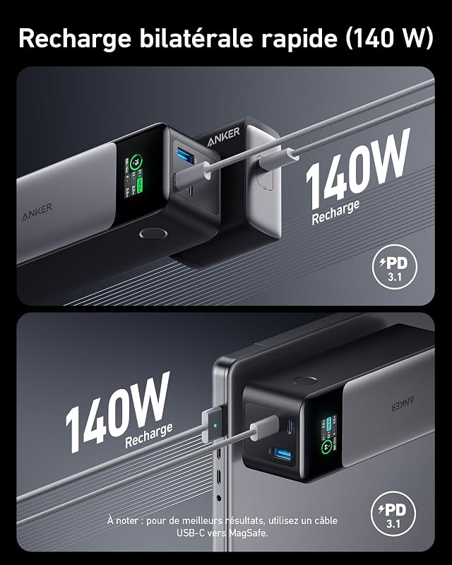 Batterie Externe 737 (PowerCore 24 K) de 24000 mAh avec 3 Ports