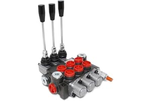 SUMMIT HYDRAULICS Monoblock Hydraulic Directional Control Valve, 3 Spool, 11 GPM, SAE Ports