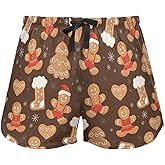 JHKKU Sleep Shorts Soft Lounge Pajamas Bottoms with Pockets Comfy Short Pants for Women's
