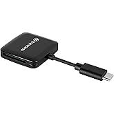 Transcend USB Type-C SD Card Reader for iPhone15 16/iPad/Mac, Android/Tablet/Laptop/Windows/PC/Computer, 2 in 1 Dual Slot Mem