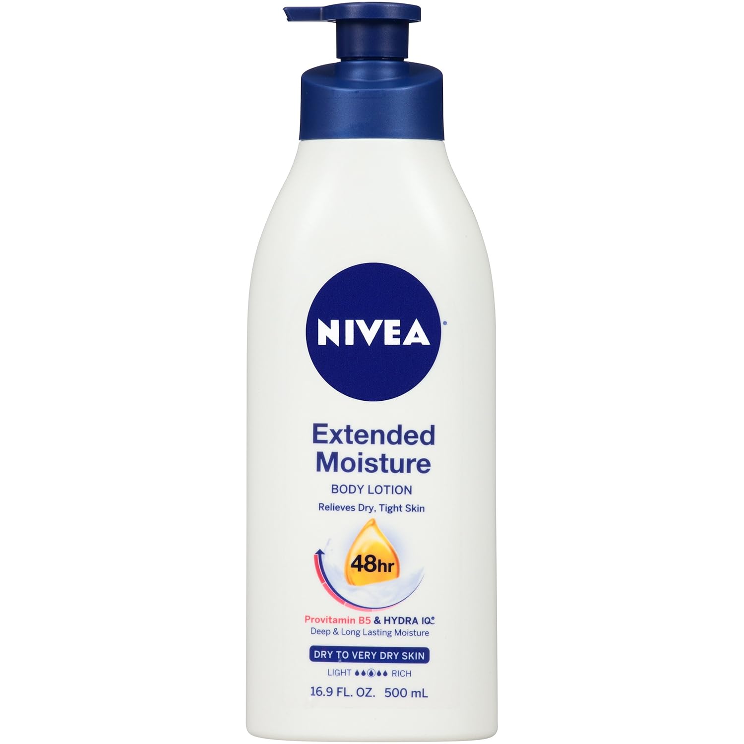 NIVEA Intense Healing Body Lotion - 72 Hour Moisture For Dry to Very Dry Skin - 16.9 fl. oz. Pump Bottle : Beauty