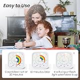 Yunbaoit Rainbow Disk Visual Timer 60 Minute with Protective Case White view 3