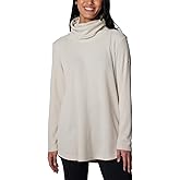 Columbia Womens Holly Hideaway Waffle Cowl Neck Pullover, Dark Stone, 3X