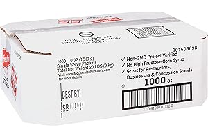 French's Tomato Ketchup Packets, 1000 count - One Box of 1000 Individual Ketchup Packets, Perfect for Takeout Orders and Condiment Stations