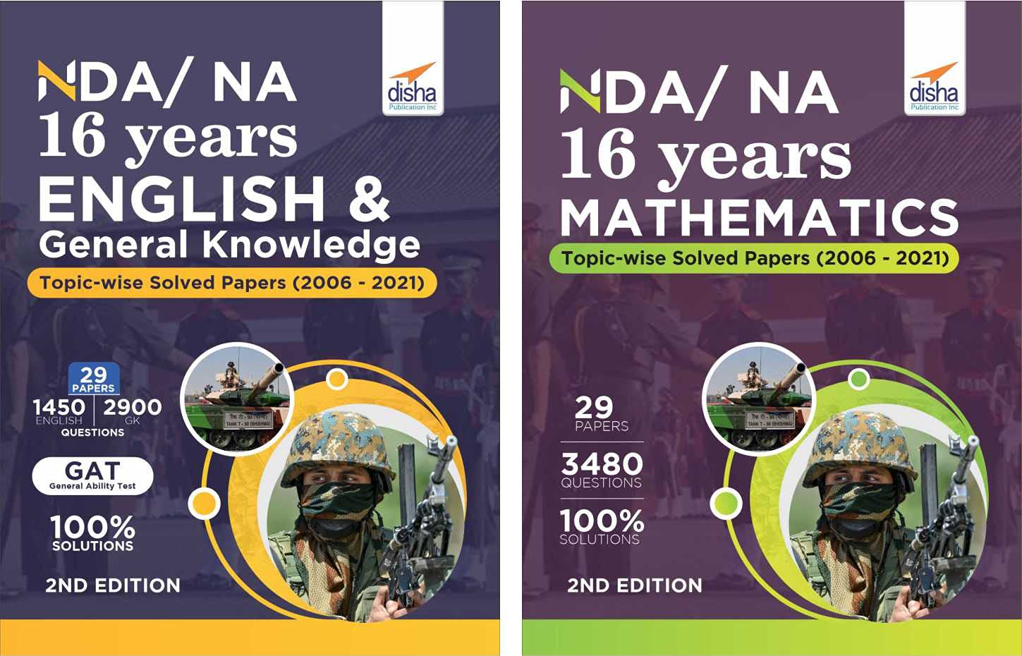 NDA/ NA 16 years Mathematics, English & General Knowledge Topic-wise Solved Papers (2006 – 2021) 6th Edition
