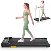 UREVO Smart Walking Pad, Compact Under Desk Treadmill with Double Shock Absorption, Quiet Operation, Workout APP with Track Insights and MIIT Mode, Plug and Play, Remote or APP Control for Home Office