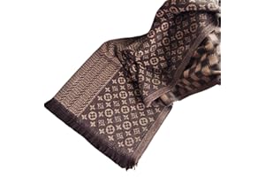 DSDNPTV Scarf Winter Imitation Cashmere Double-Sided Heart Plaid Jacquard Checkerboard with Fringed Scarfs