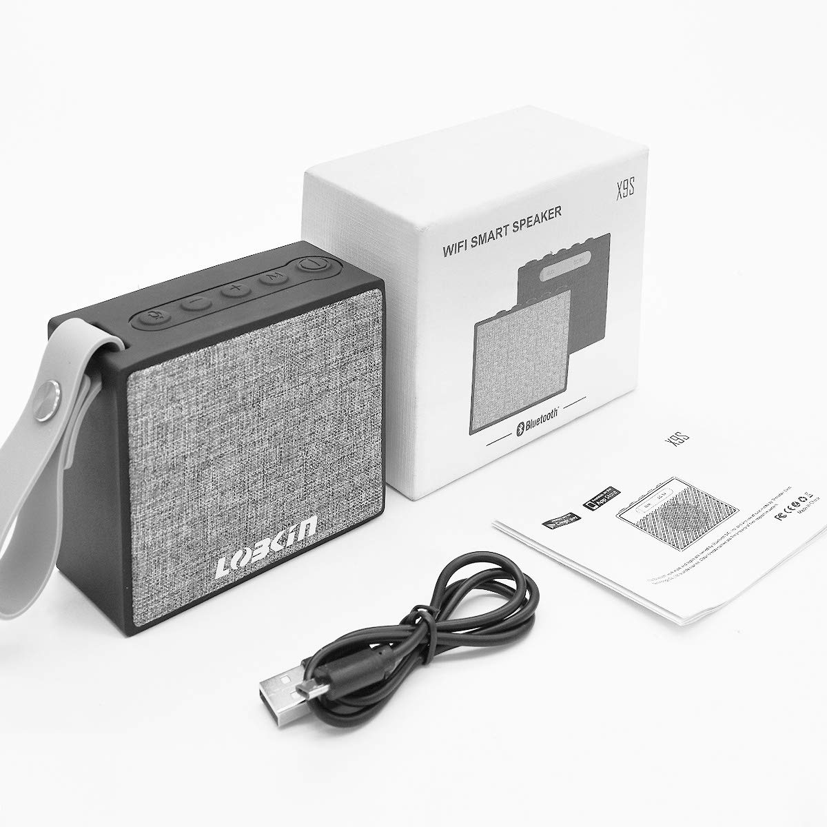 Bluetooth Speakers, Lobkin X9S Ultra Portable Wireless Bluetooth Speaker, Wireless Smart Speaker with Amazon Alexa (BLACK)