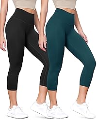 ODODOS ODLEX 2-Pack High Waist Workout Capris for