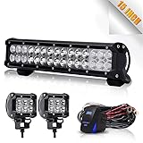 TURBO SII 14 inch Led Work Light Bar 90w Spot Flood