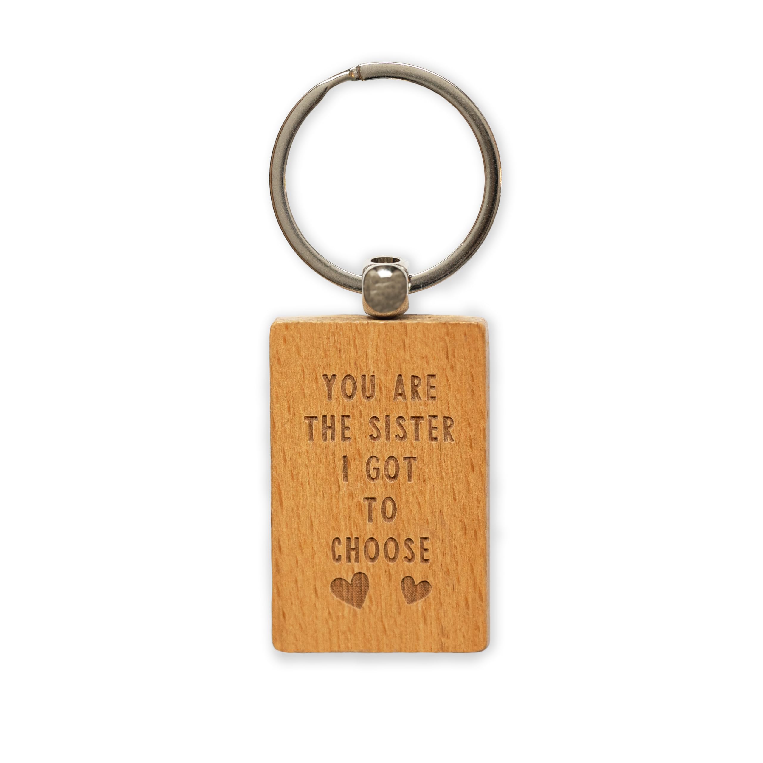 You are the sister I got to choose best friend keyring | wooden engraved gift | inspirational gifts for women/Christmas keychain