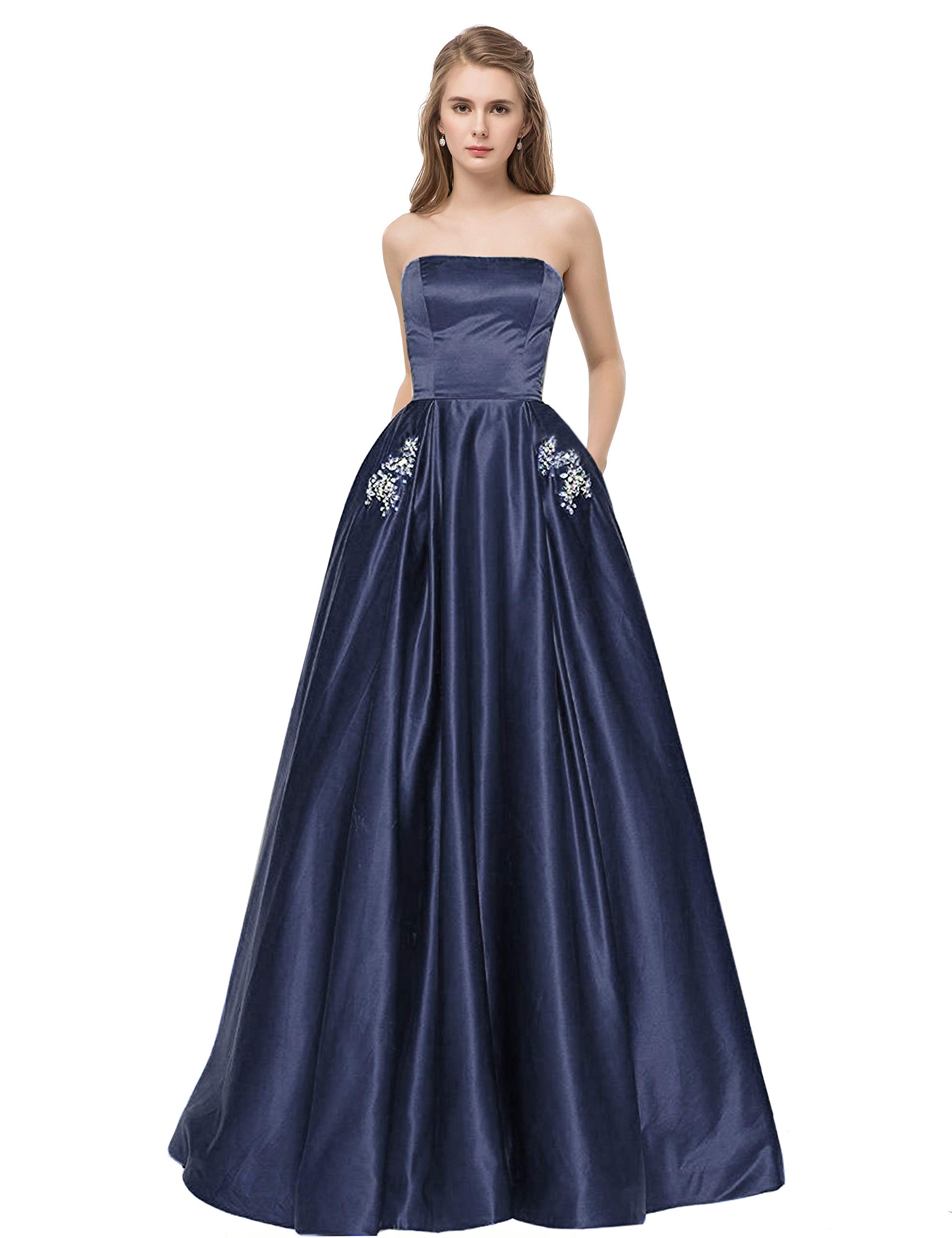 Libaosha-Satin-Strapless-Formal-Gowns-with-Beaded-Pockets-Lace-Up-Back-Prom-Dresses-Long-US10-Dark-Navy