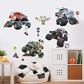Racing Cars Wall Stickers For Kids – Vehicle & Road Decals For Bedroom, Nursery & Playroom Decor
