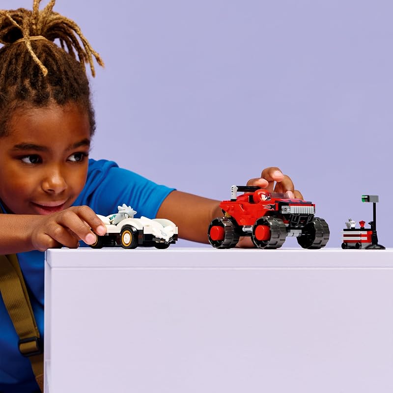 Sonic The Hedgehog: Carro Prateado do Knuckles vs Monster Truck 77118