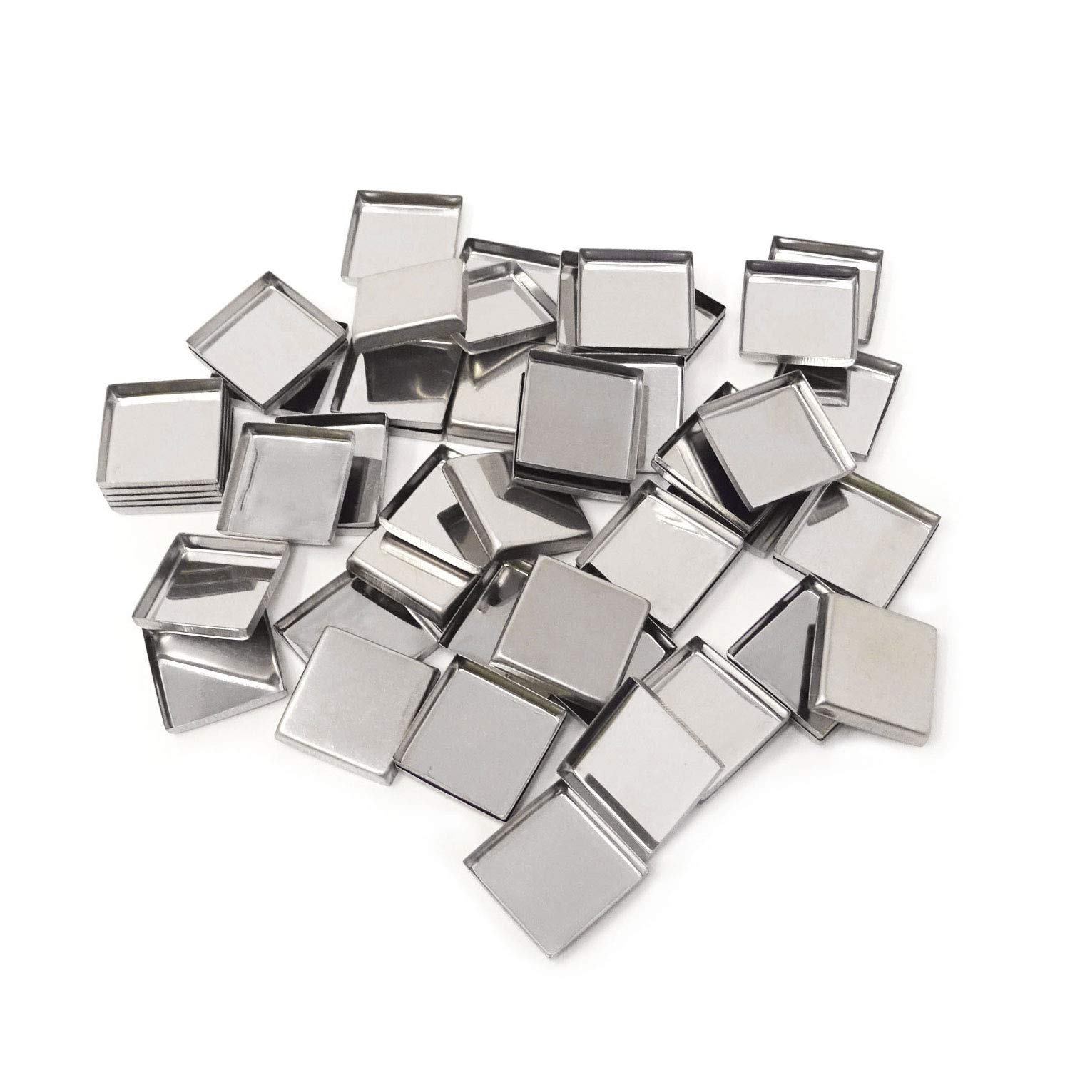 Honbay 56PCS Metal Square Empty Palette Pans Trays for Eyeshadow