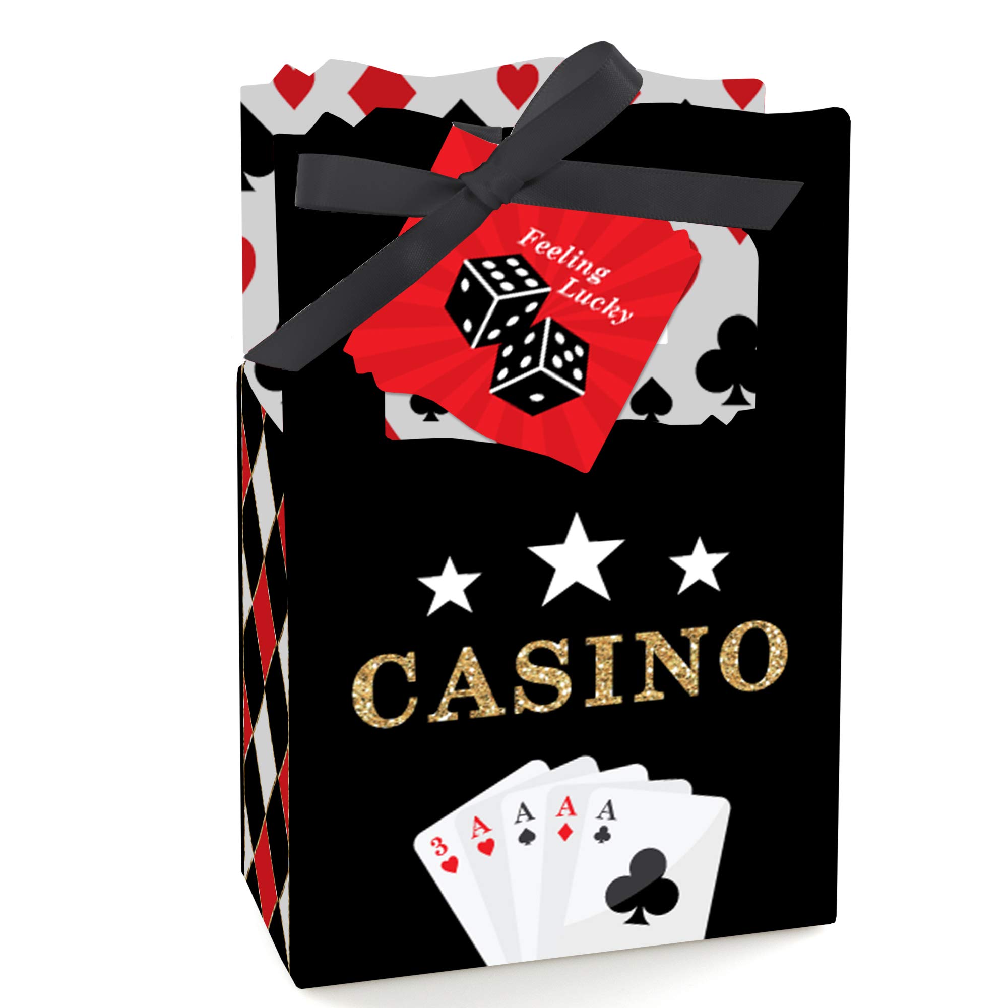 Big Dot of Happiness Las Vegas - Casino Party Favours Boxes - Set of 12