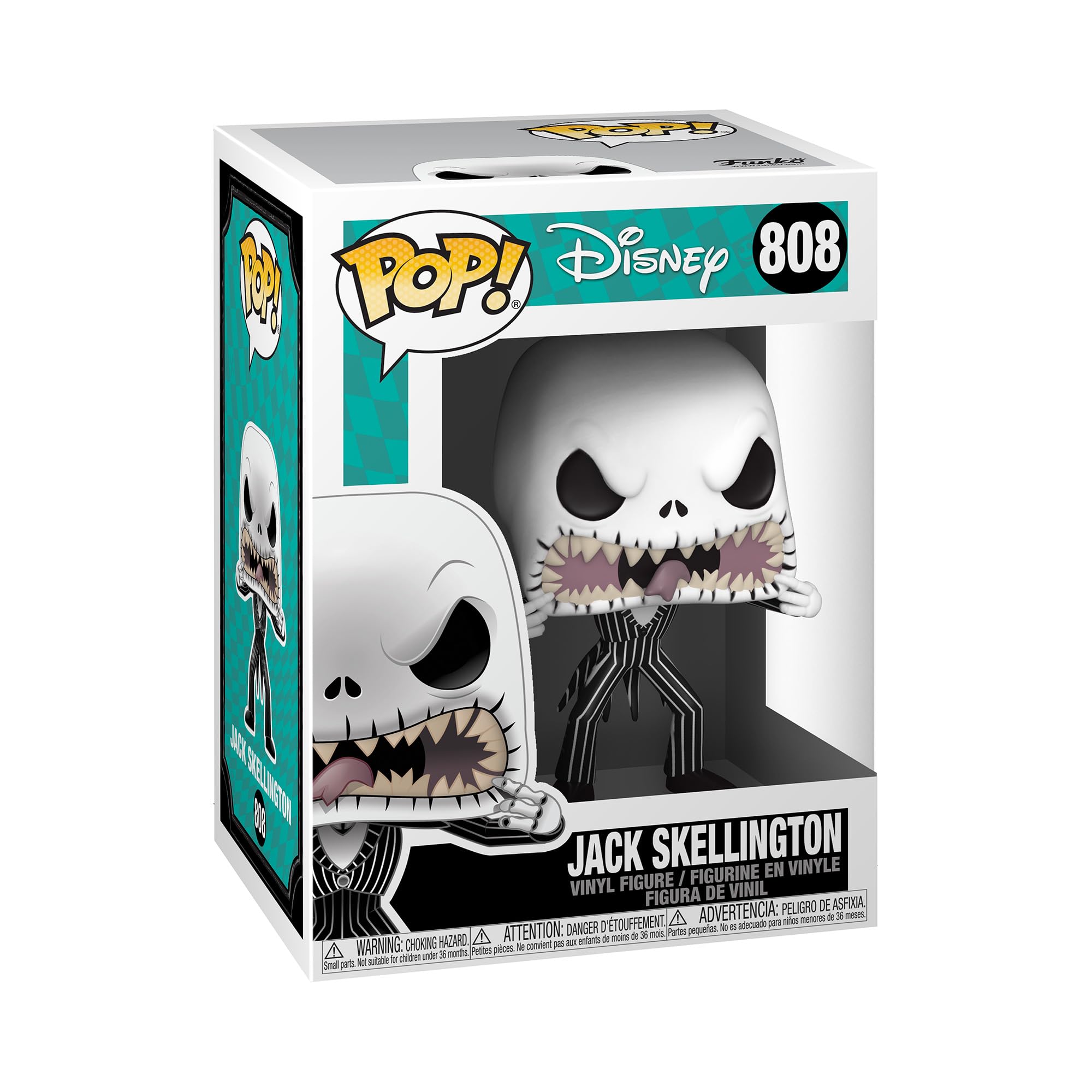 Funko Pop! Disney: the Nightmare Before Christmas-Jack Skellington - (Scary Face) - Collectable Vinyl Figure - Gift Idea - Official Merchandise - Toys for Kids & Adults - Horror Fans