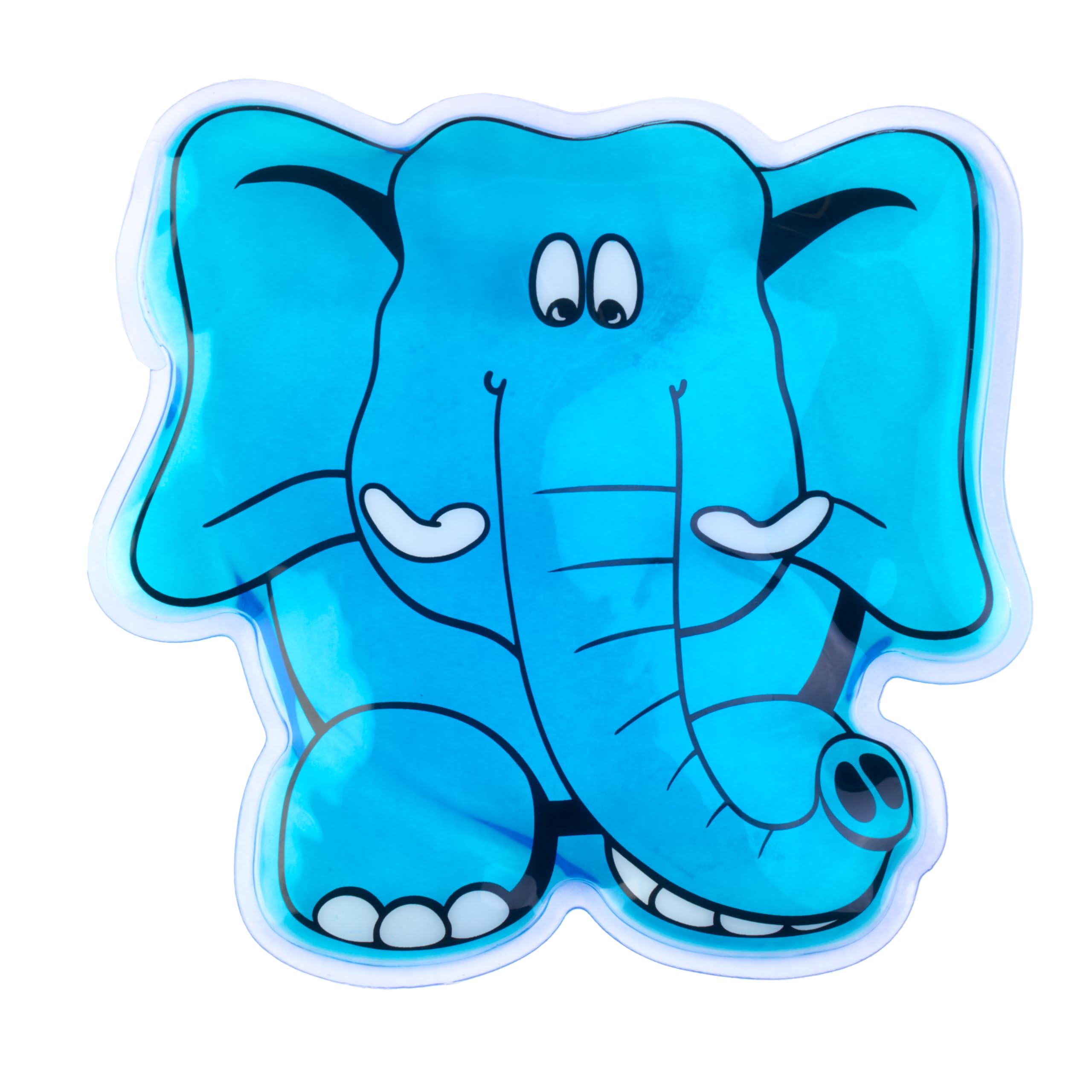 Koolpak Elly The Elephant Kids Reusable Hot & Cold Pack 11 × 12 cm – Child Friendly Gel Pack for Bumps, Bruises, Insect Bites, Headaches & Minor Aches – Hot Water Heated or Fridge Cooled for Children
