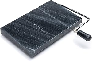Fox Run 3832 Cheese Slicer with Replacement Wires, Marble, Black 8" x 5"