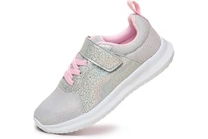 Toandon Toddler Kids Sneakers Sparkle Fashion Glitter Sequins Canvas Shoes