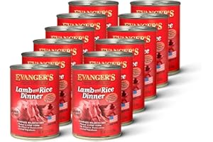 Evanger's Heritage Classic Lamb & Rice Dinner Dog Food – 12 Count, 12.5 oz Each – Gluten & Grain Free, Complete Balanced Diet for All Life Stages – Wet Dog Food