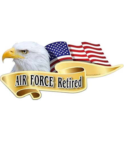 US Air Force Retired Cut Vinyl Car Window Decal Sticker US Seller USAF...