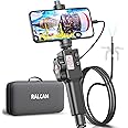 Articulating Borescope Camera with Light, Ralcam 8.5mm/0.33inch Endoscope Camera with Two-Way Articulated Head, HD 1080P Inspection Camera Automotive Scope for Smartphone&iPhone