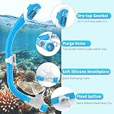 Findway Kids Snorkel Mask 180° View Anti Fog No Leak Diving Goggle 5-16 view 5