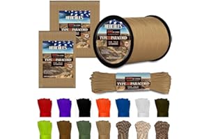 HERCULES Paracord 550 7 Strand 4mm Tactical Paracord Rope 50/100/250/1000FT Parachute Cord