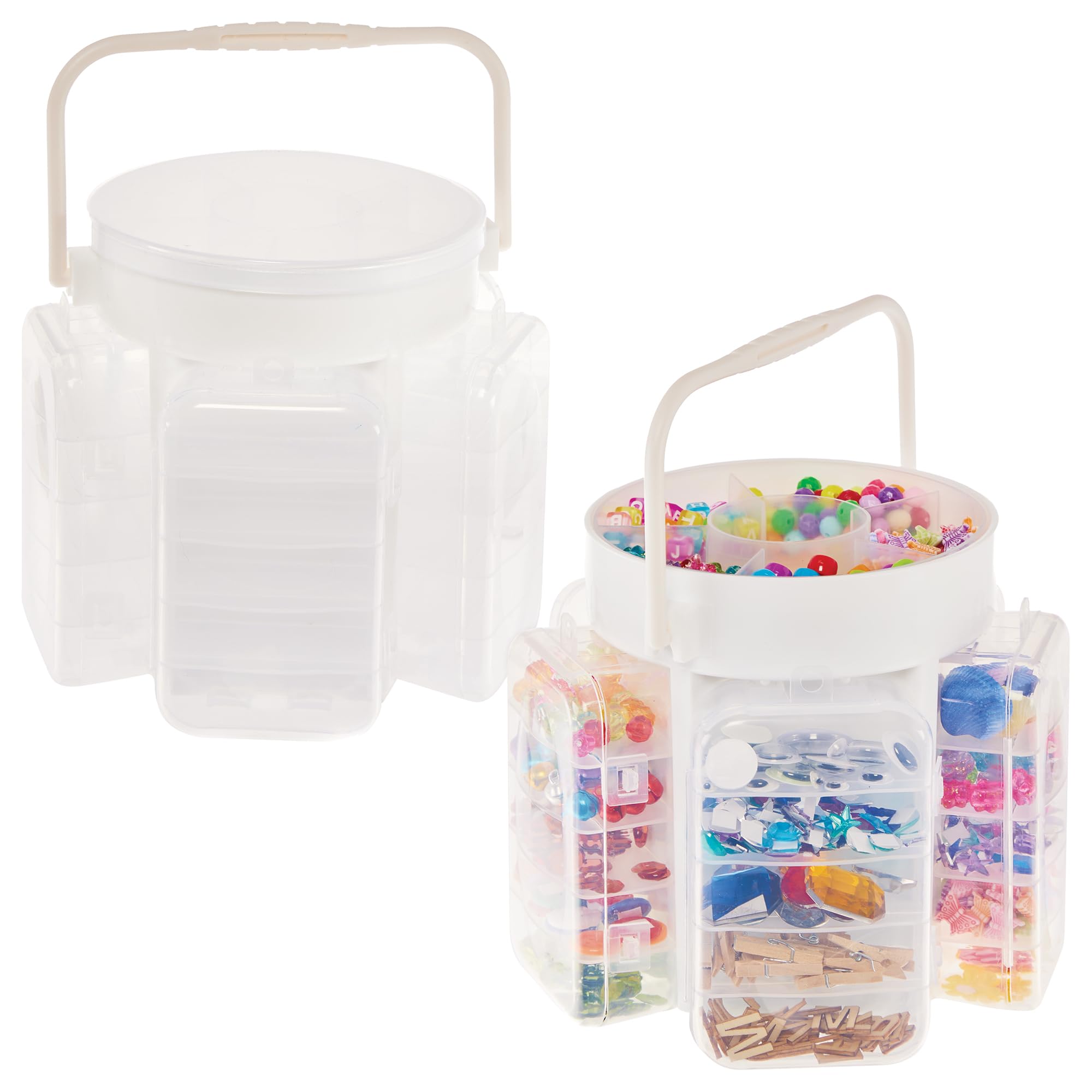 Baker Ross FN262 Craft Caddy - Pack of 1, Portable Arts and Crafts Storage Container for Art Materials
