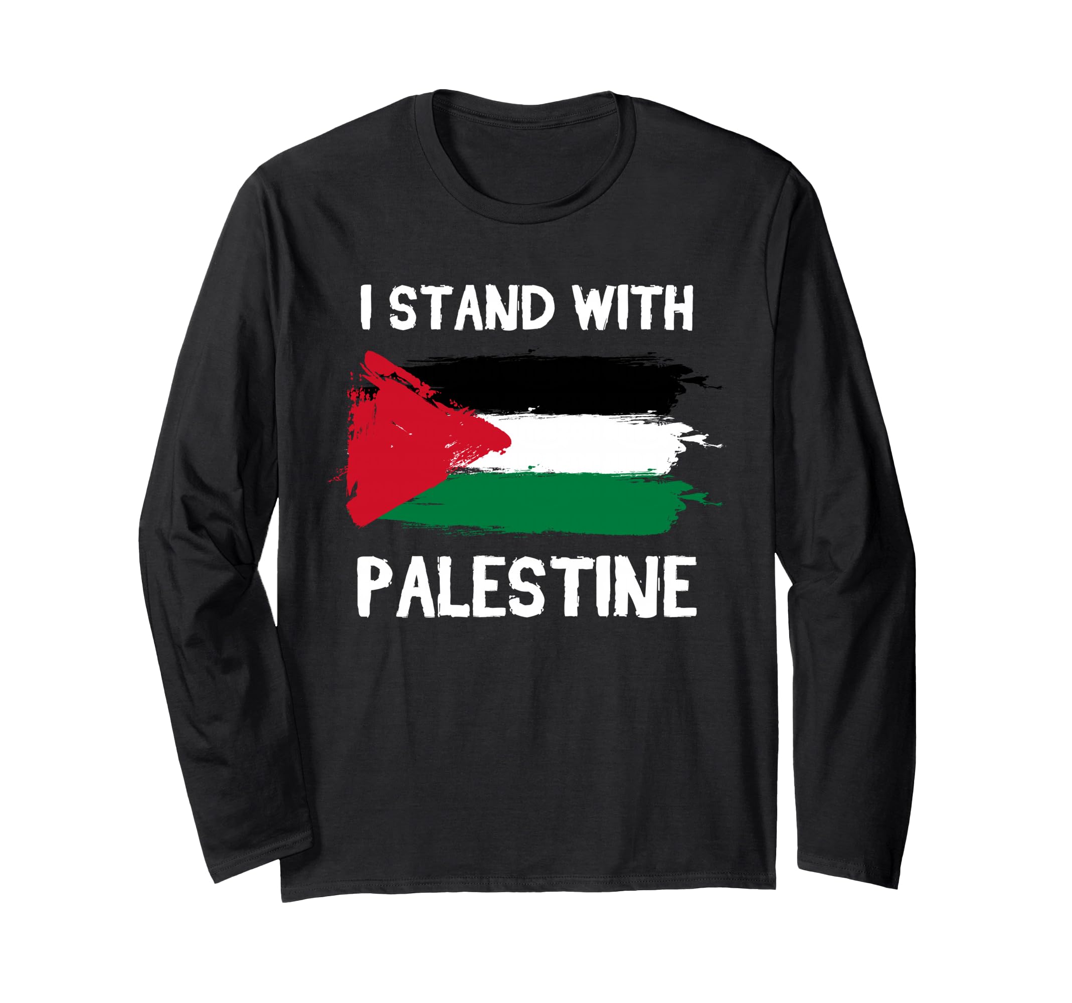 I Stand With Palestine Pendants Free Gaza Jerusalem Mosque Long Sleeve T-Shirt