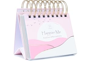 ARIOND Daily Affirmation Calendar, Undated Inspirational Desk Calendar, Inspirational Gifts for Women, Daily Affirmations for Women, Pink Gifts for Women, Daily Flip Calendar, Motivational Gifts for Women