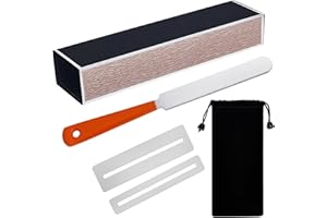 M Y FLY YOUNG Guitar Fingerboard Luthier Tool Set Including Guitar Fret Crowning Luthier File, Fret Leveling Beam Sanding Leveler Beam and Fingerboard Guard Protectors for Guitar Bass with Portable Storage Bag