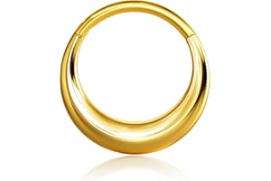 BodyBonita Septum Rings 16G - 316L Stainless Steel Nose Rings Hoops for Men Women Septum Piercing Jewelry 8mm 10mm