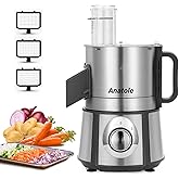 Anatole Electric Vegetable Dicer Stainless Steel 16-Cup Food Processor 300W Commercial Veggie Fruits Chopper Heavy Duty with 