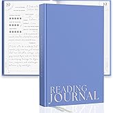Reading Journal For Book Lovers - Journals to Review 55 Books - Ultimate Reader Kit with Tracker, Log, Challenge & Prompt Guides - Reading Accessories For Book Lovers Or Club Tracking - Blue