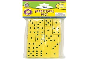 Teacher Created Resources TCR20603 Foam Traditional Dice, 20/Pack