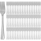 Hansmart Windsor 60-Piece Set Stainless Steel Dinner Forks, Silver Forks | 7.1-Inch Silverware Forks, Metal Forks, Food Grade &amp; Dishwasher-Safe,Silverware for Home, Restaurant, Party, School，Cathering