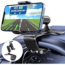 Supporto Da Cruscotto Per Telefono Cellulare Auto, Supporto A Clip GPS, Accessorio Auto Universale Nero