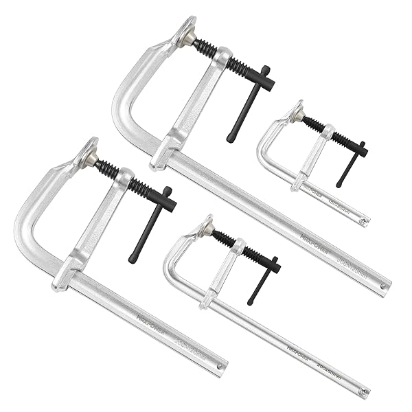 MAXPOWER 4-PIECES LIGHT DUTY F CLAMPS SET, JAW...