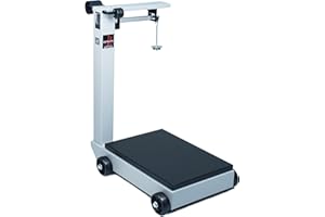Detecto 854F100P Portable Mechanical Floor Scales, 19" x 28", 1,000 lb. Capacity