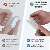 Olicky 4 Pcs Nail Clean Brush Set for Fingers Toes Home Salon Use view 4