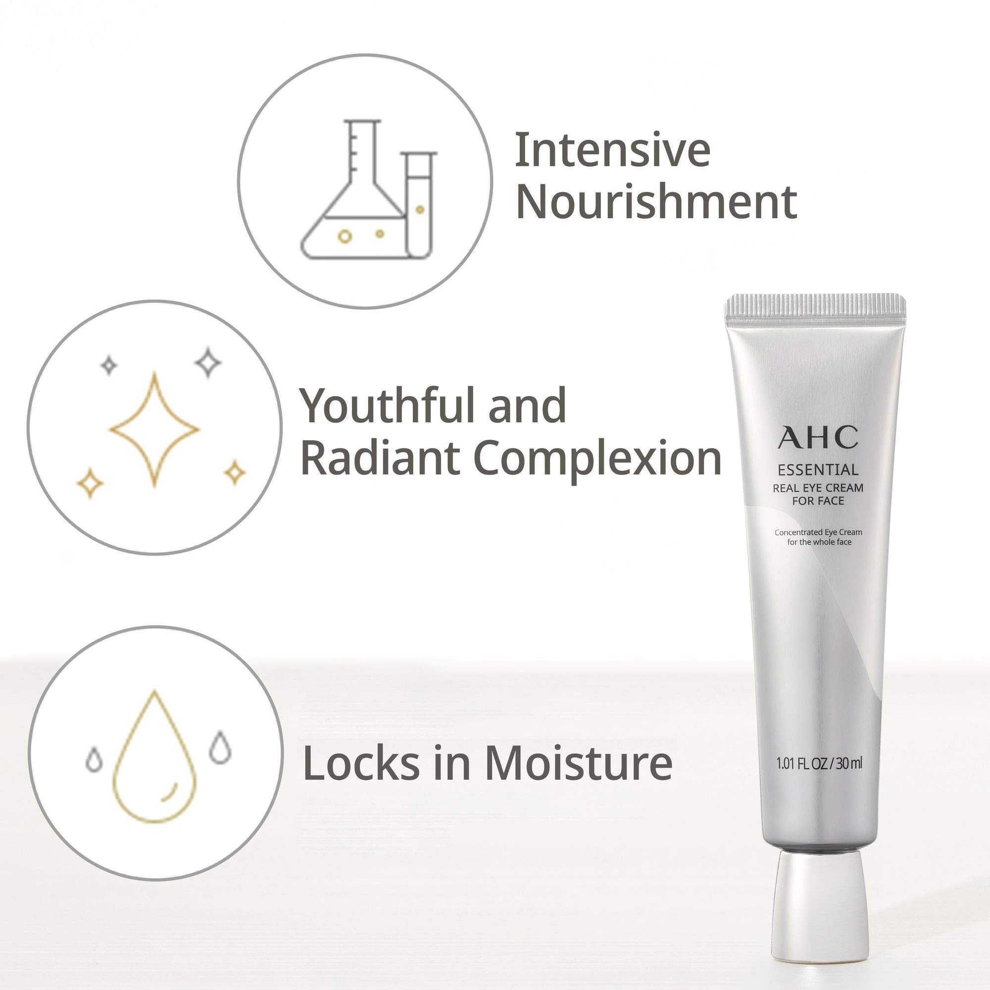 AHC Face Moisturizer Essential Eye Cream for Face AntiAging, 1.01